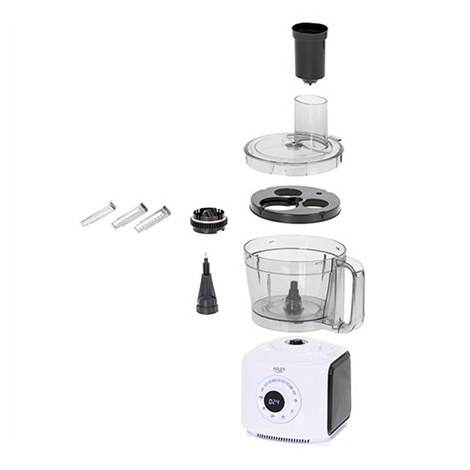 Adler | AD 4224 | LCD Food Processor 12in1 | Bowl capacity 3.5 L | 1000 W | Number of speeds 7 | Shaft material | White/Black | - 4